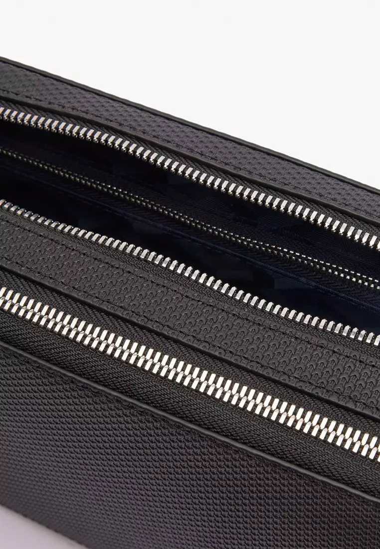 Men's Chantaco Piqué Leather Zip Pouch