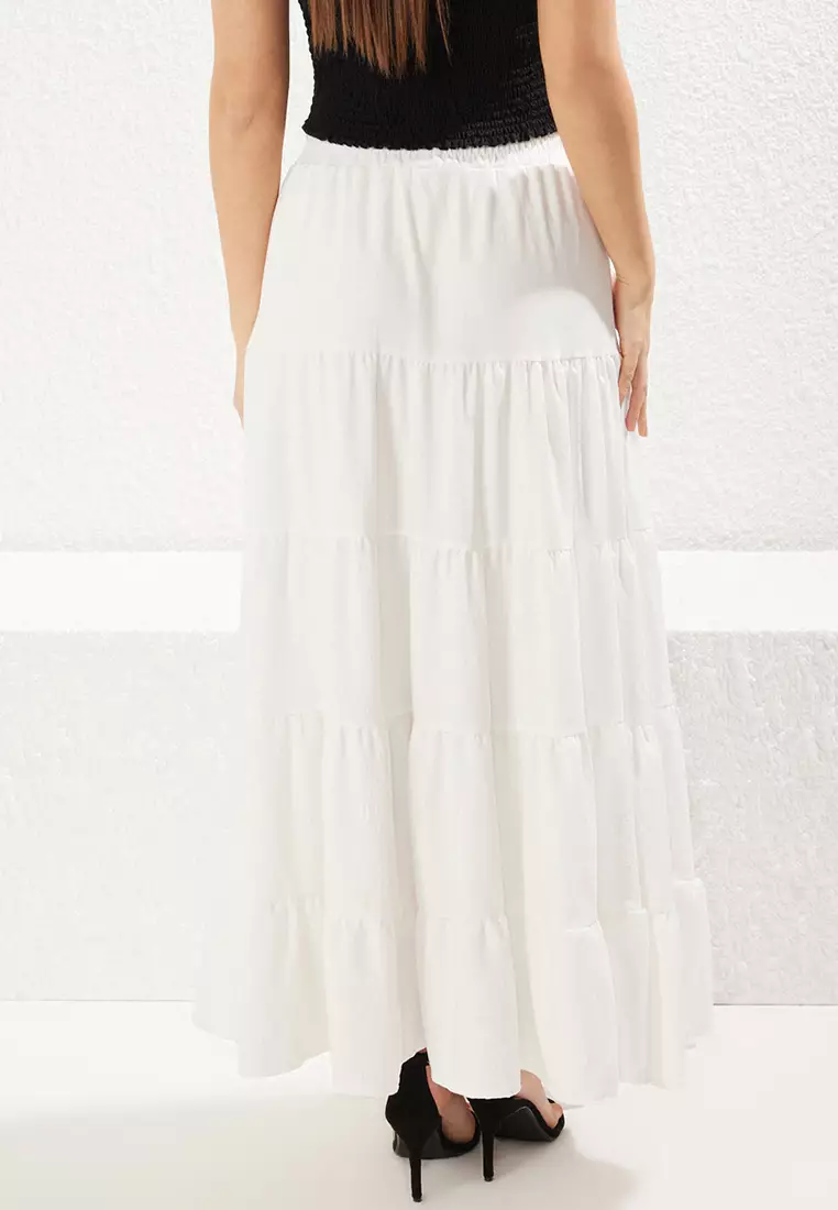 Textured Maxi Skirt