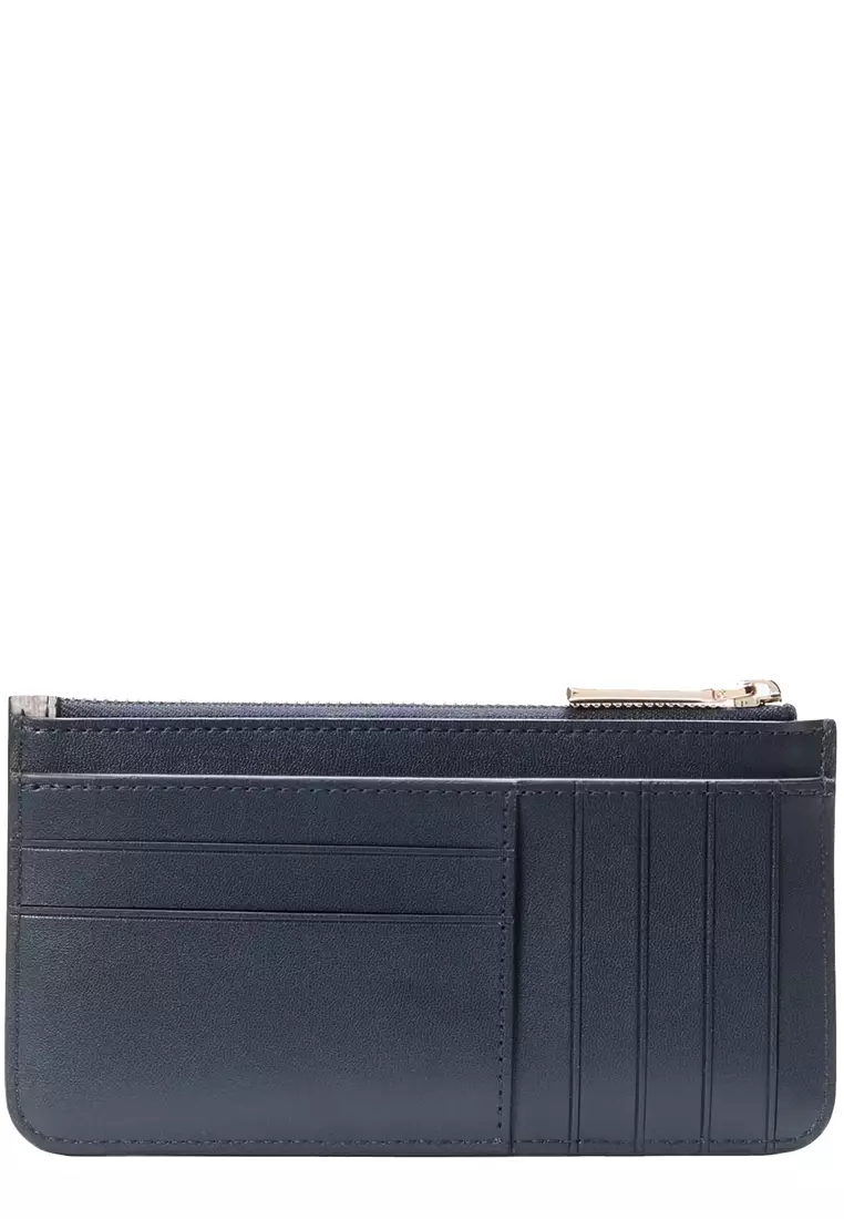 Spade Flower Floral Large Slim Card Holder - Blazer Blue Multi KK913