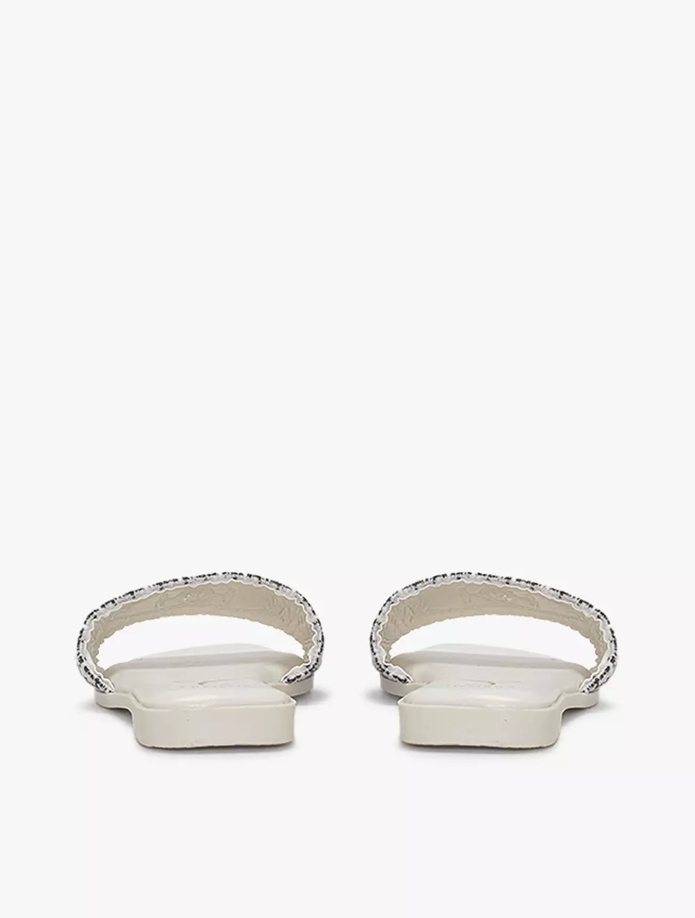 Payless Chrissie Womens Zuri Flat Sandals - White/Black_05