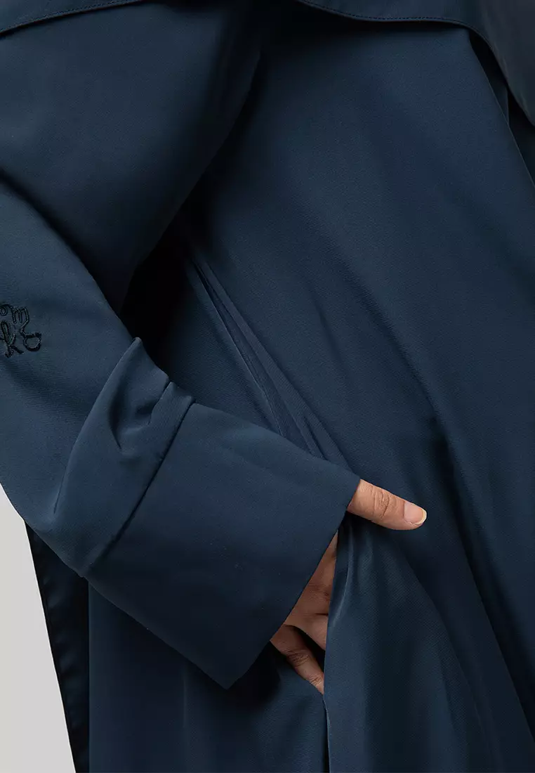 Kami Adara Layered Abaya Midnight Blue