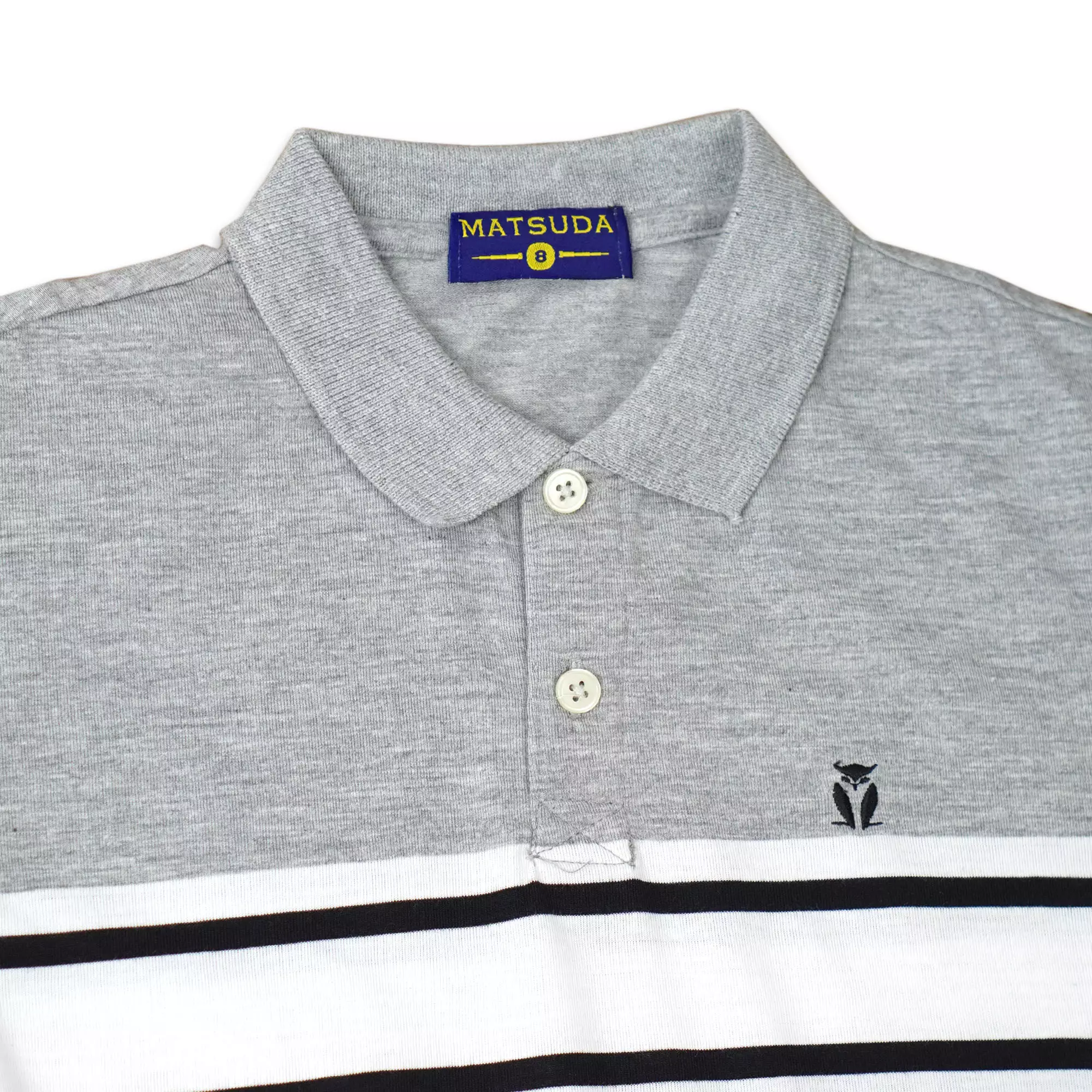 Matsuda baju kaos polo anak laki laki katun umur 2-12 Frey Grey