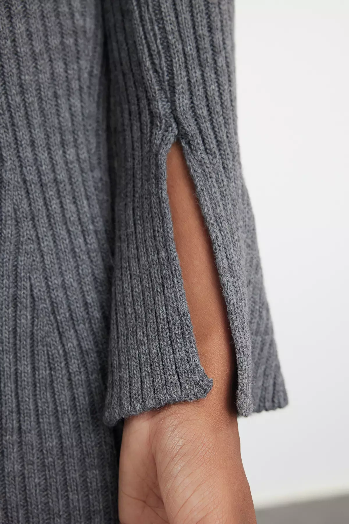 Anthracite Mini Knitwear A-Line Form Dress Twoaw25El00030