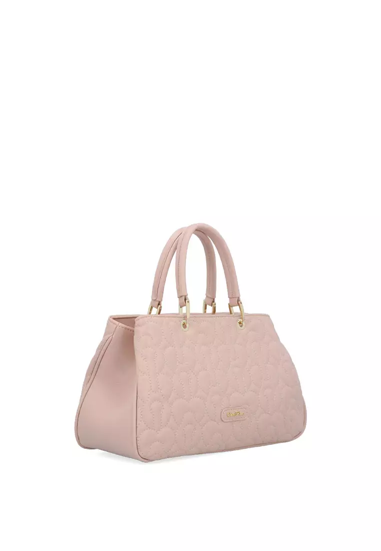 Vega Quilted Top Handle - Light Pink