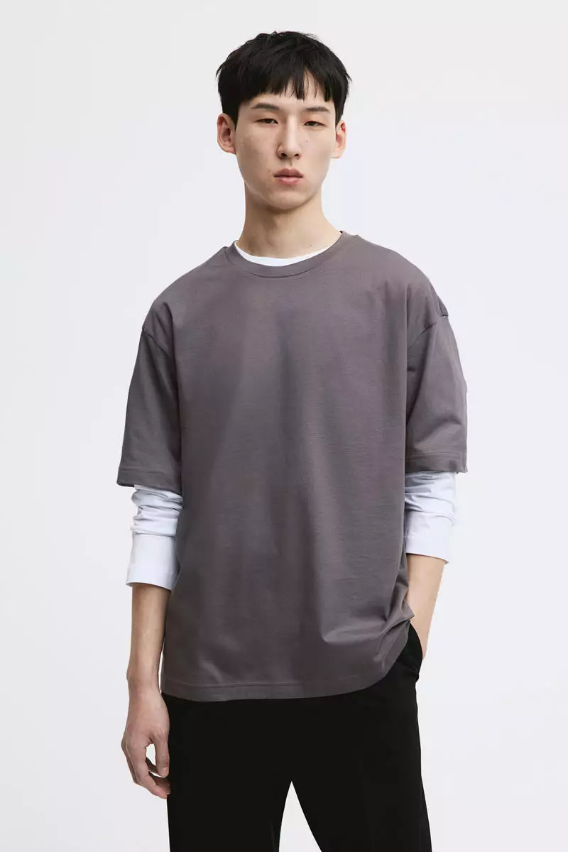 H&m curved hem outlet tee