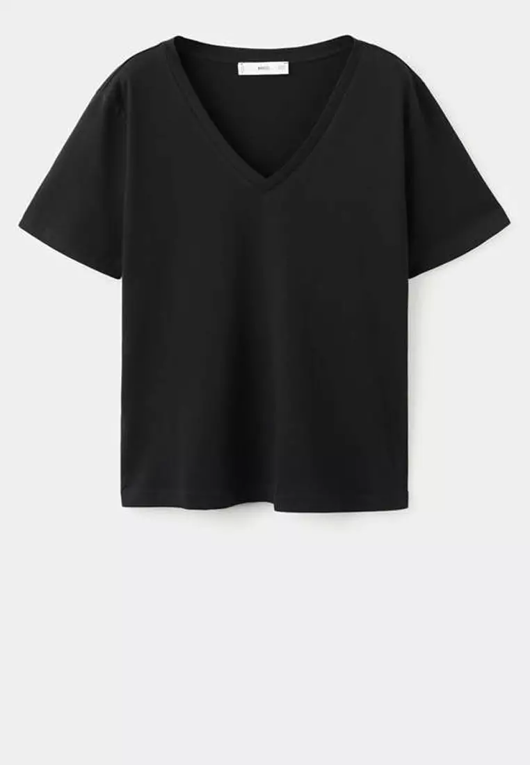 V-Neck Cotton T-Shirt