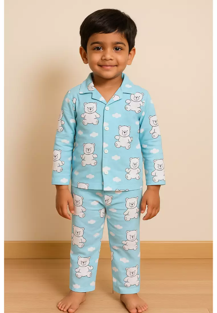 Baby and Kids Pajama Nightsuit Set - Hello Bear