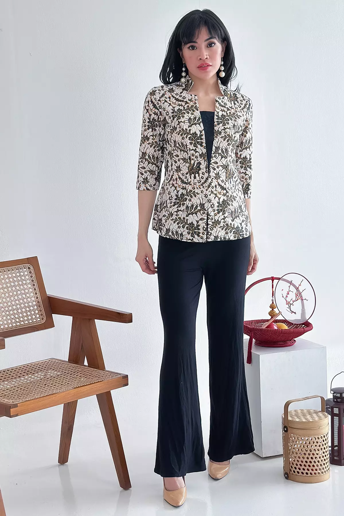 Adelaide High Neckline Batik Kupu Kebaya