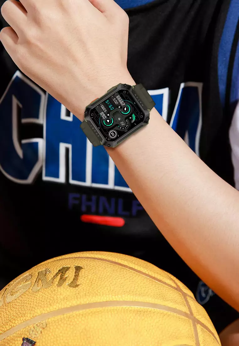 SmartWatch T8 Pro Layar Terang 2.01'' 320*385 TFT Anti Air IP67 Mode Multi-Olahraga black