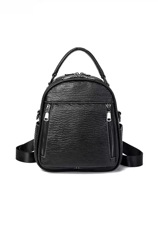 Fashion artificial leather three -way backpack