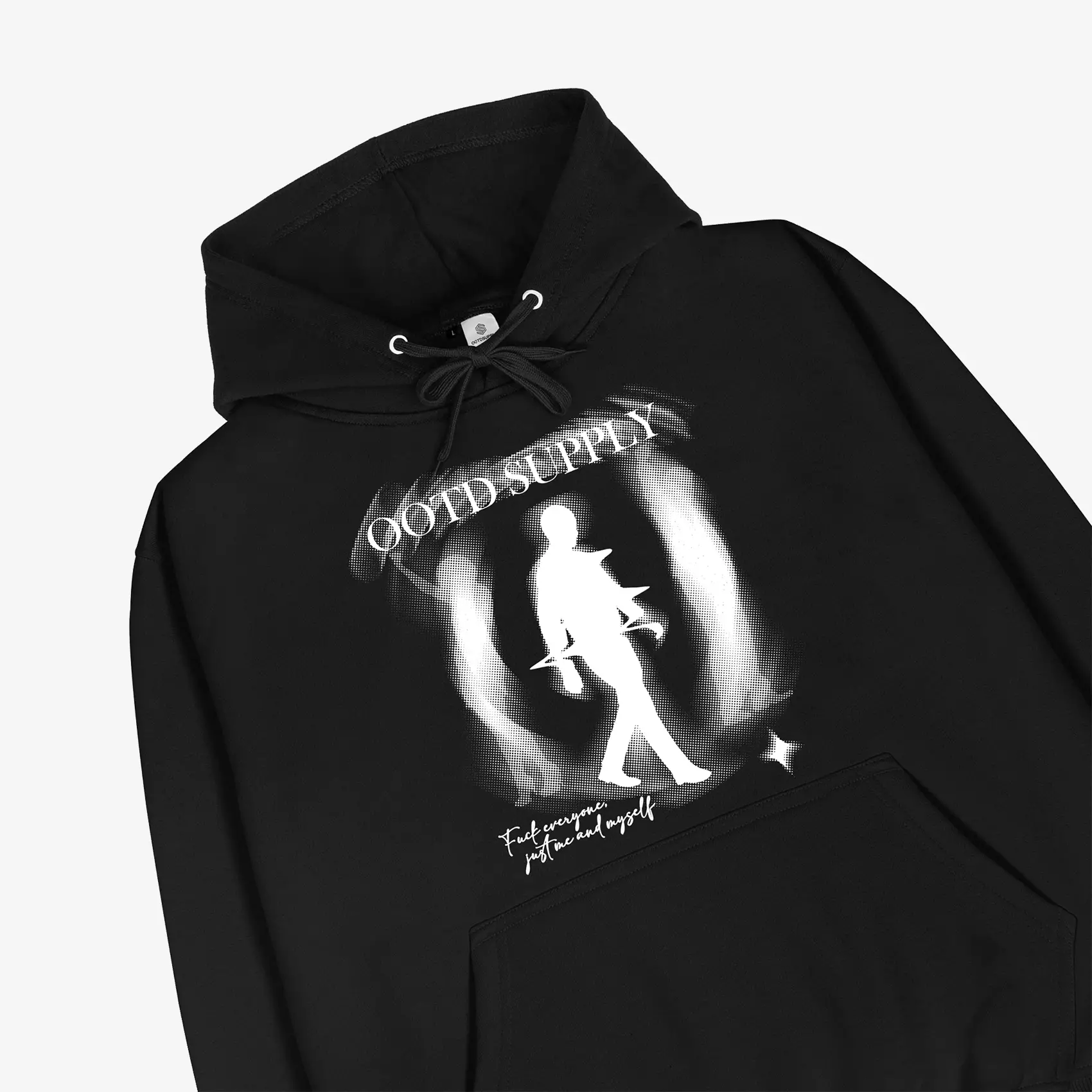 OOTDSUPPLY - Pullover Hoodie Depression Dark Army & Black | Pria & Wanita HD069