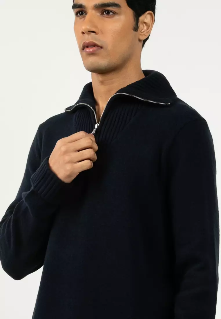 Cash Soft Quarter-Zip Pullover Sweater