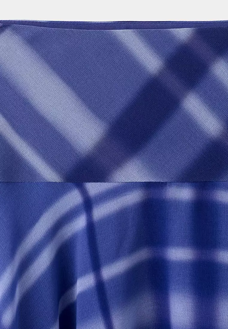 Checked Flared Skirt