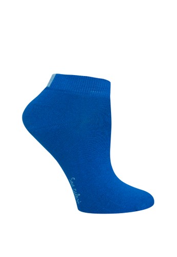 SOXGALERI blue Anti-Bacterial Sneaker Socks for Women D0A0DAAD0645EAGS_1