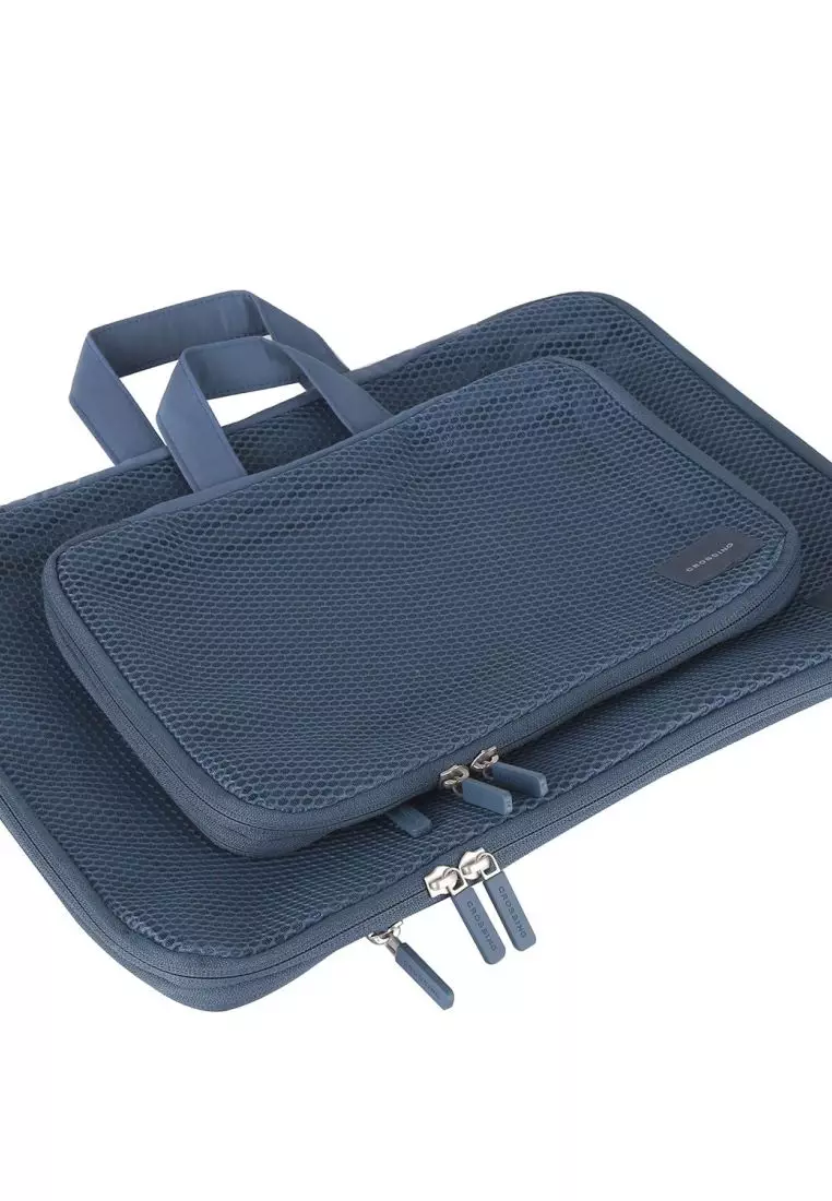 Crossing Waterproof Ripstop Nylon Compression Packing Cube Set (2-Piece Set) - Smoke Blue