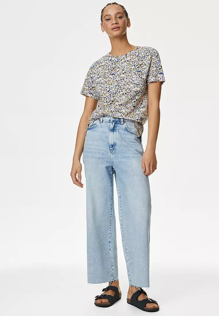 Pure Cotton Printed Pocket Top