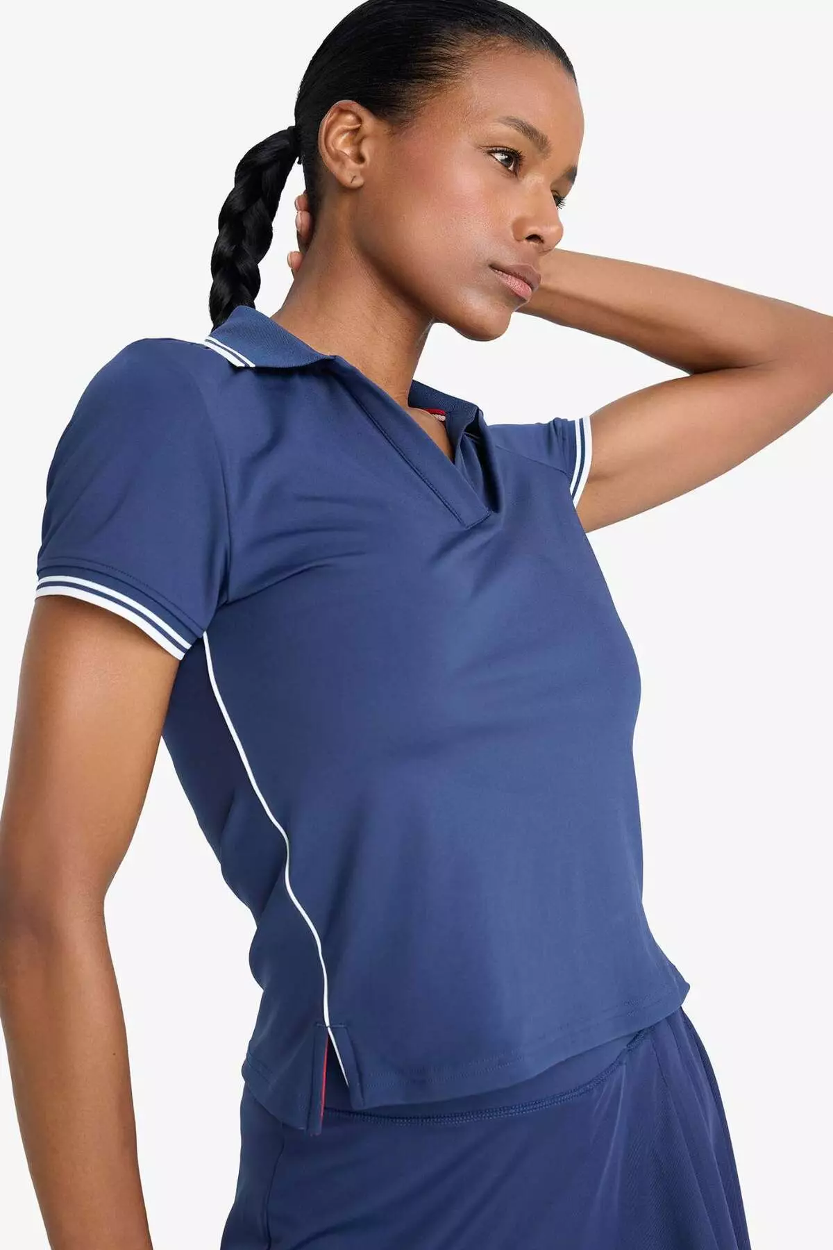 Defactofit Standard Fit Polo Neck Athlete Short Sleeve T-Shirt D9300Ax25Sp