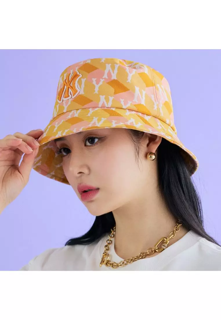 CUBE MONOGRAM BUCKET HAT NEW YORK YANKEES