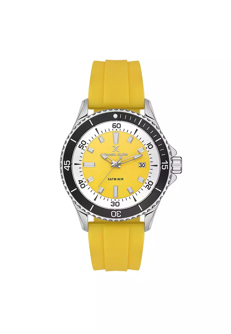 Watch with yellow strap sale