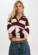 Sour Cherry Pale Pink Stripe