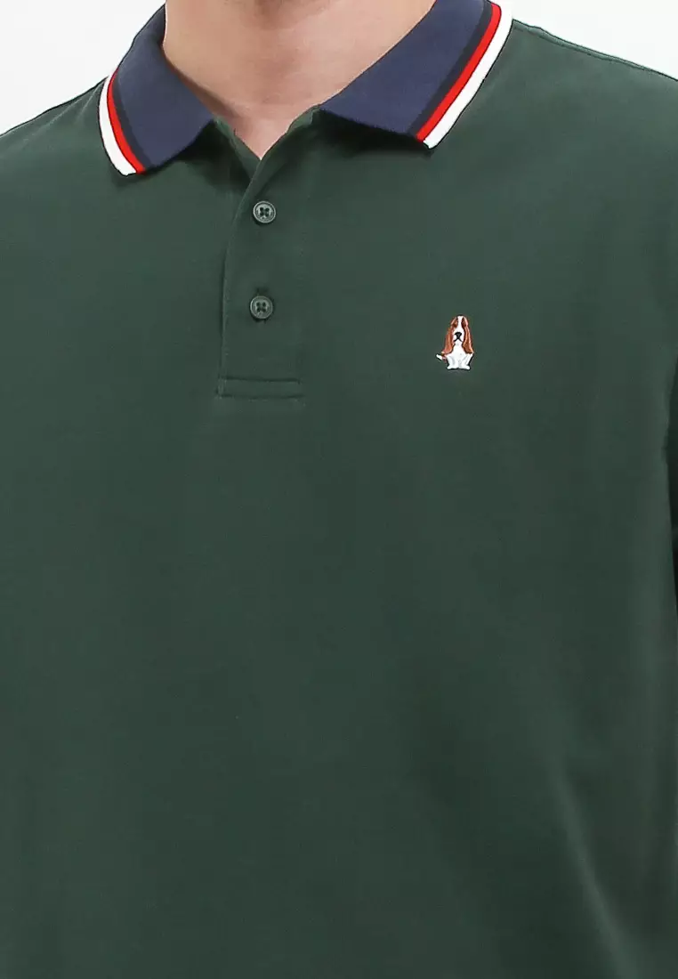 Daumier Stripe Flatknit Polo Shirt