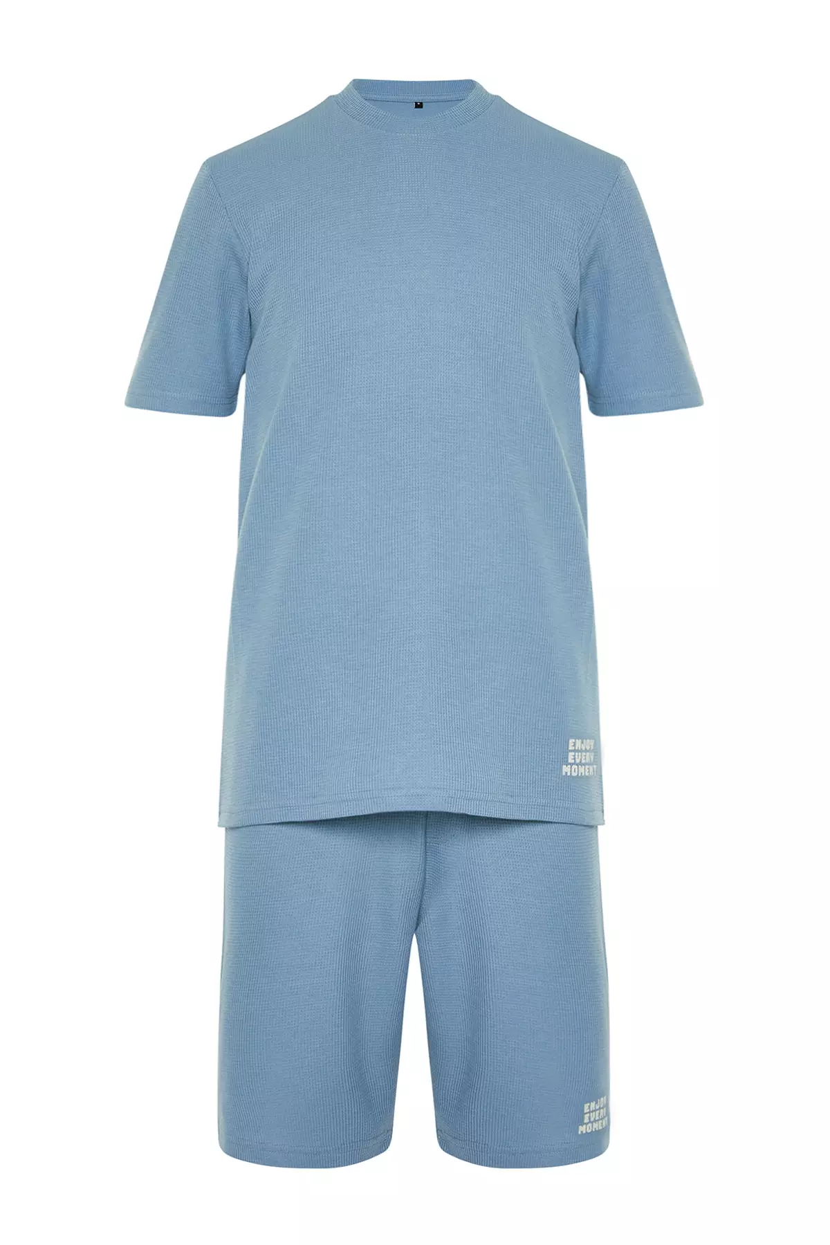 Textured Graphic Pyjama Set