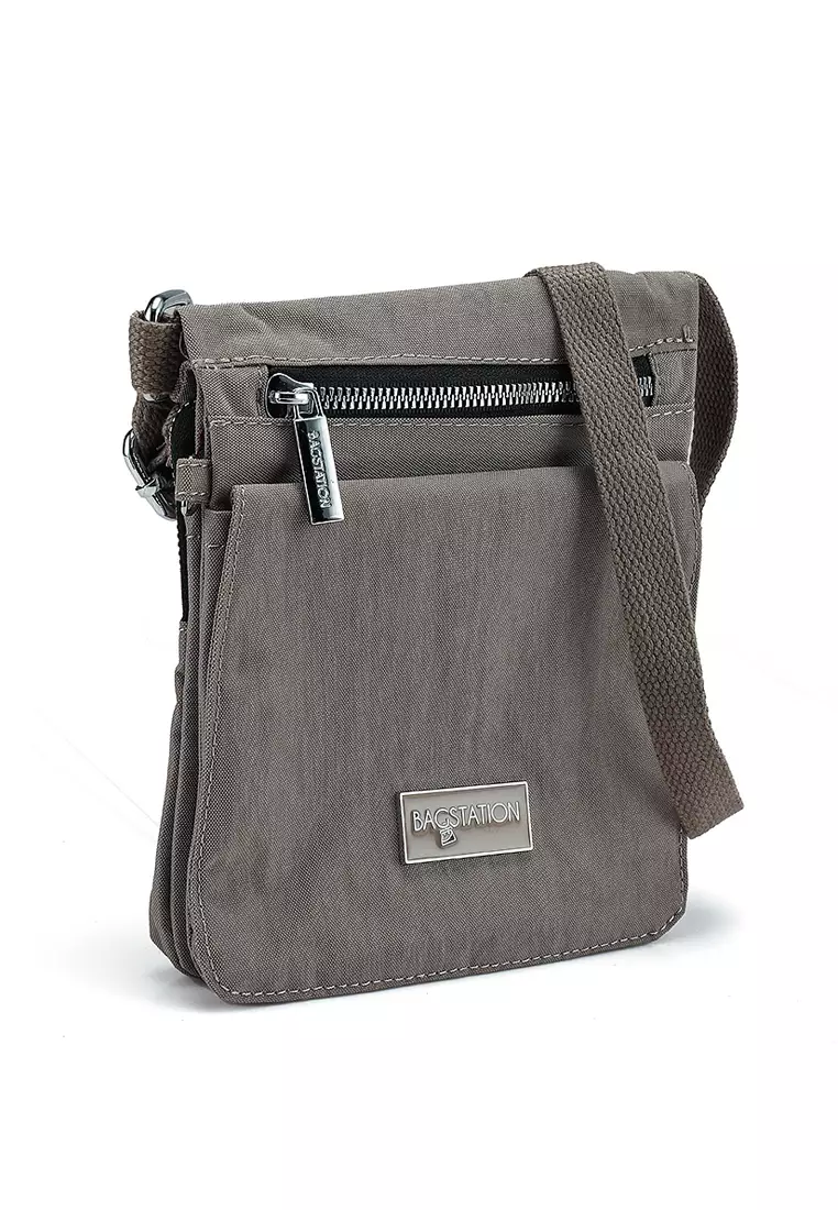 Metallic Series Crinkle Nylon Sling Pouch