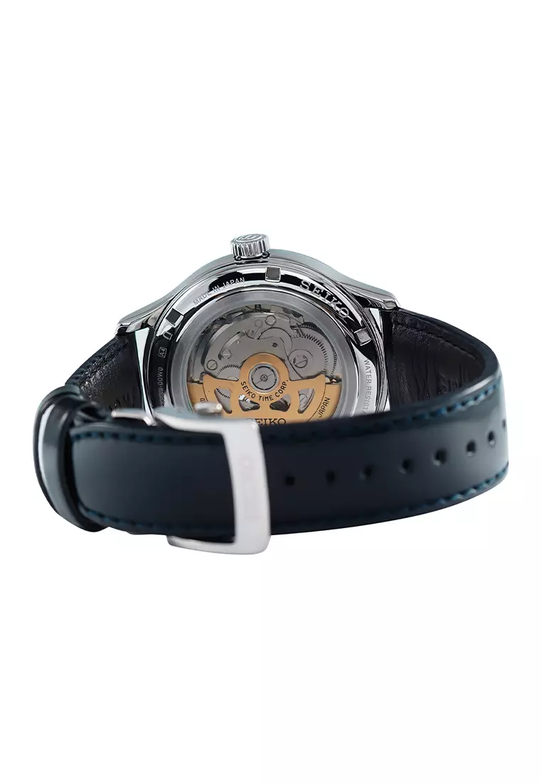 Seiko Presage Japanese Garden - Jam Tangan Automatic Pria - Manhattan Blue - SSA421J1