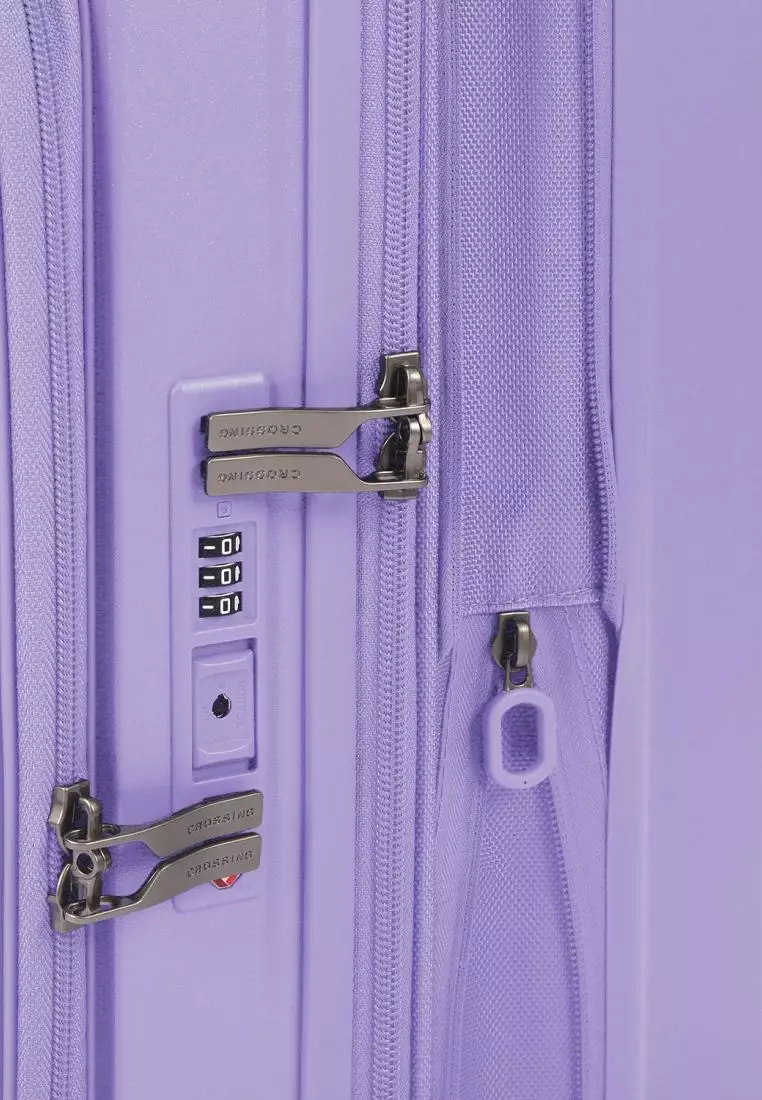 CROSSING INVI 20" Carry On Expandable Luggage With Front & Middle Access V3 - Lilac