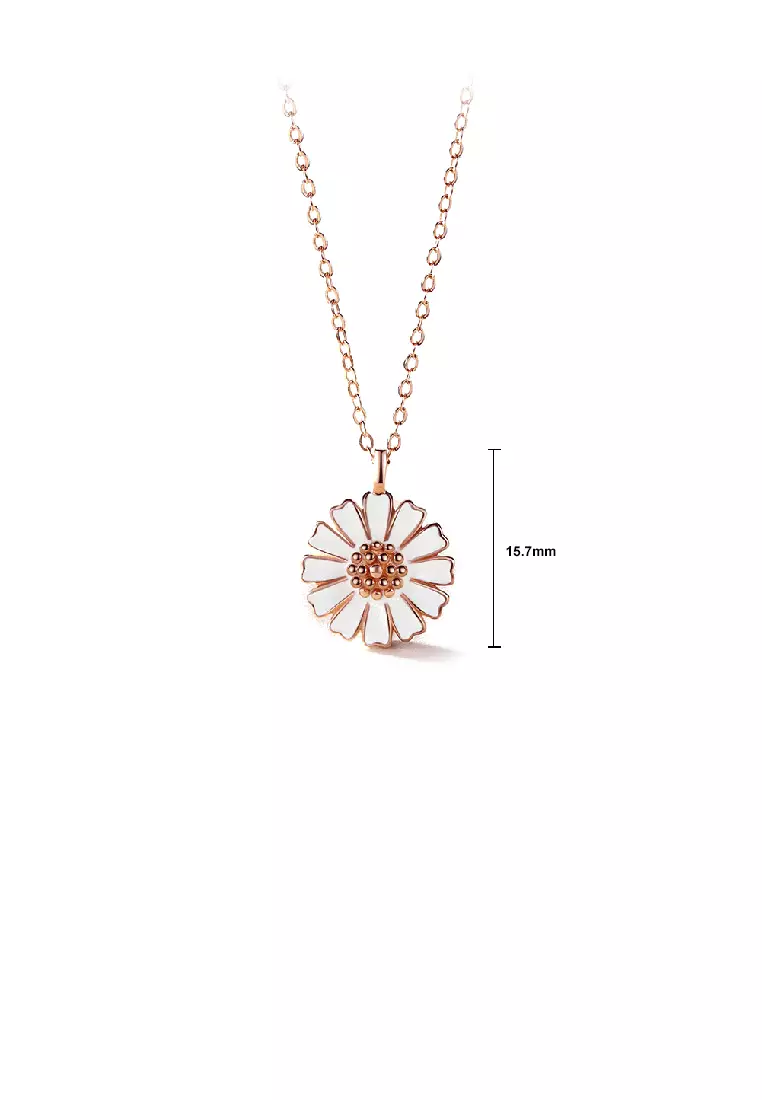 Gold daisy clearance pendant
