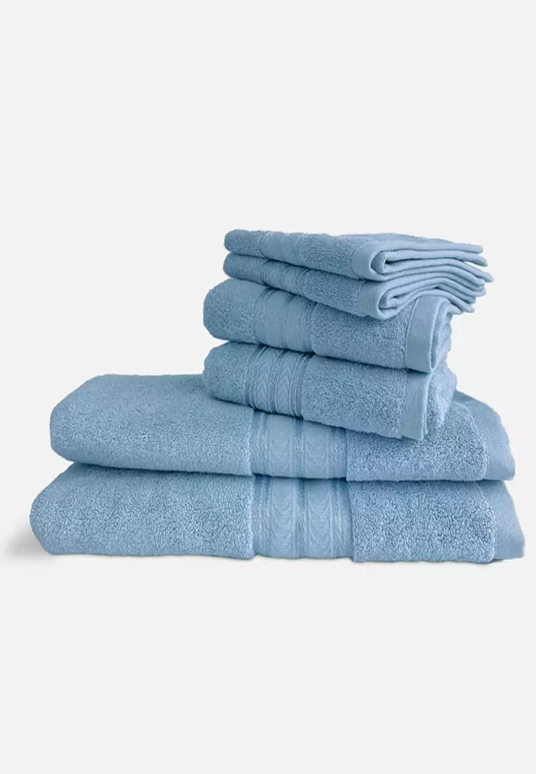 Baby blue cheap towel set