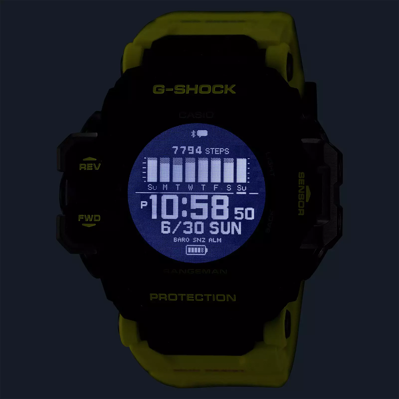 Casio G-Shock Master Of-G Rangeman - Jam Tangan Digital Pria - Yellow Black - Resin Band - GPR-H1000RY-1A9
