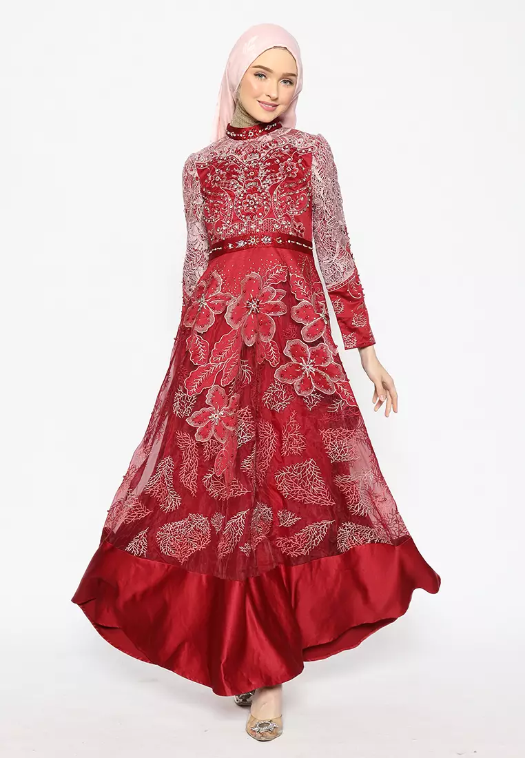 Bibiq Gamis Satin Organza