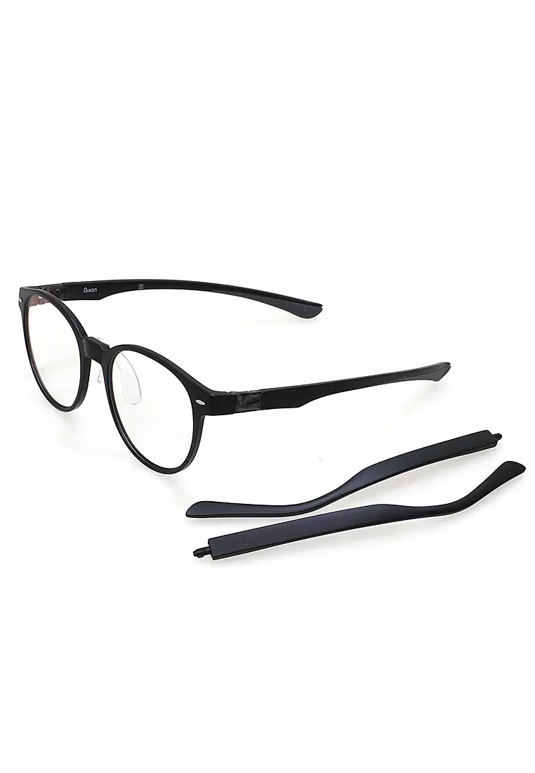 Ells Kacamata Modular Anti BlueLight Unisex Frame Material TR90 ORIGINAL - Black