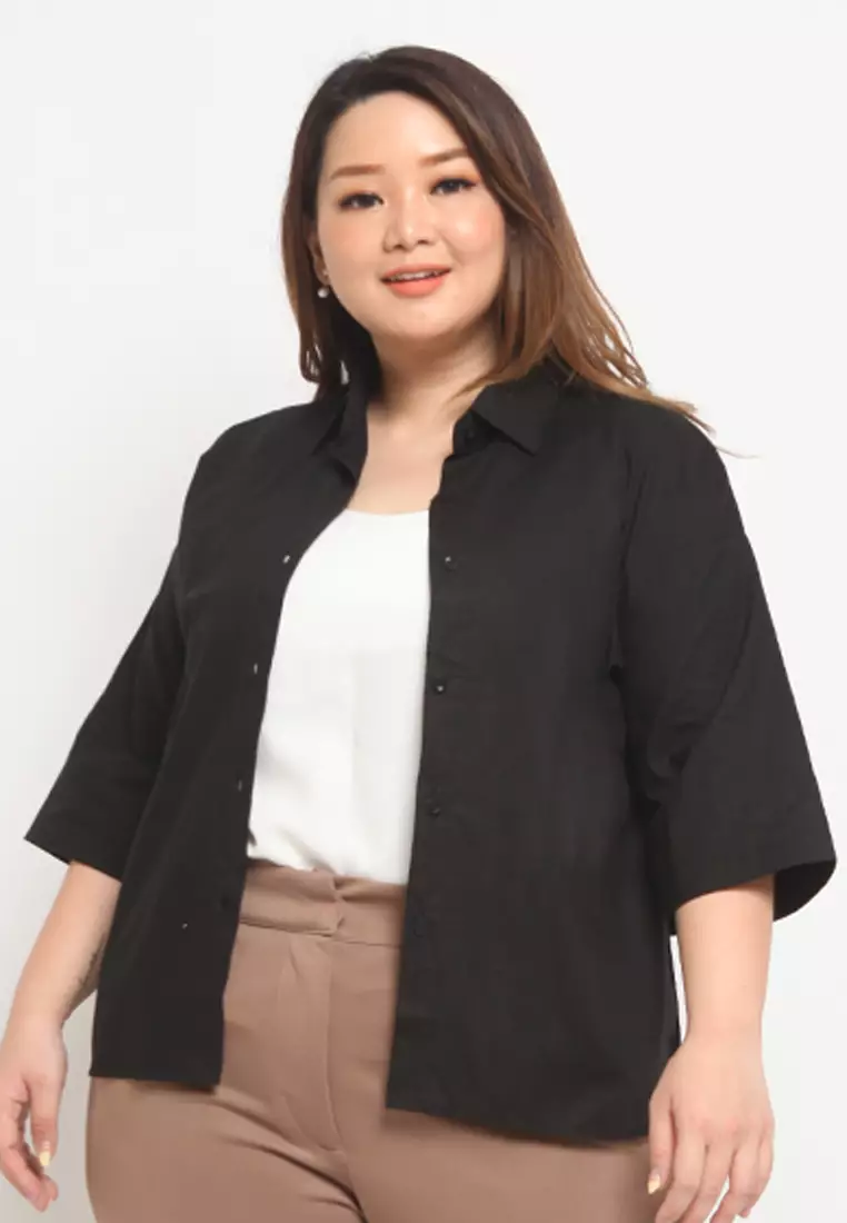 Plus Size Shirt Ye-Ri Black