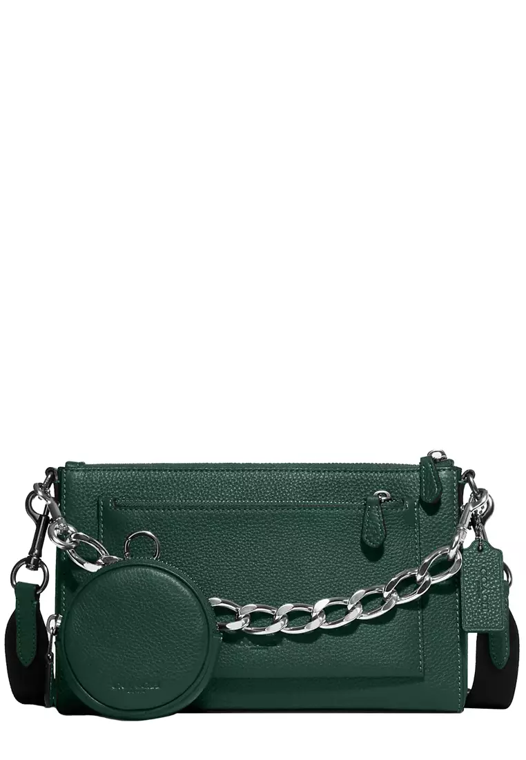Silver shop coach wristlet