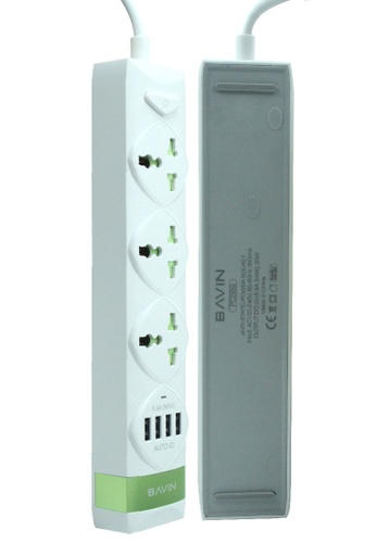 Buy Bavin Bavin 4 Usb 5 4a 3 Power Socket With Bavin Adapter Charger For Iphone 4 4s 21 Online Zalora Philippines
