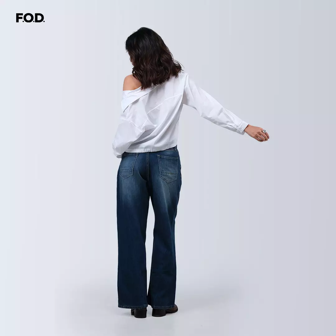 Kemeja Wanita Becca Offwhite