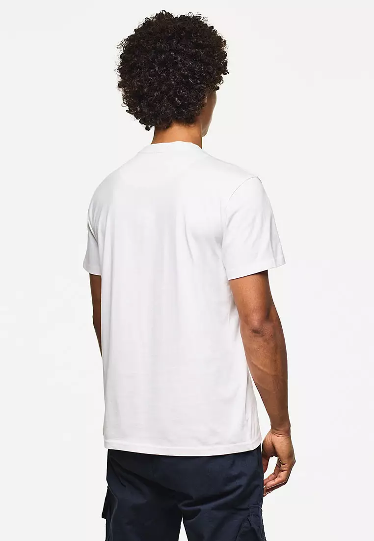 MENS WHITE PASSES GRAPHIC TEE