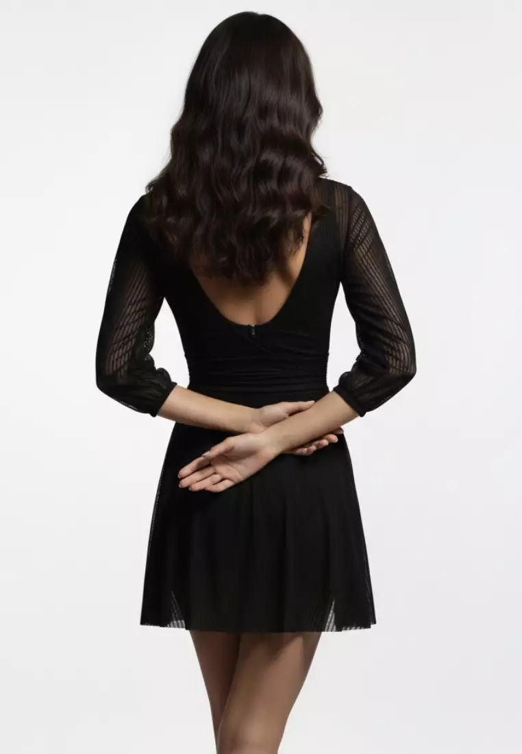 Zaya Korean-Style Mesh Swimdress for Women — One-Piece Swimsuit with Padding