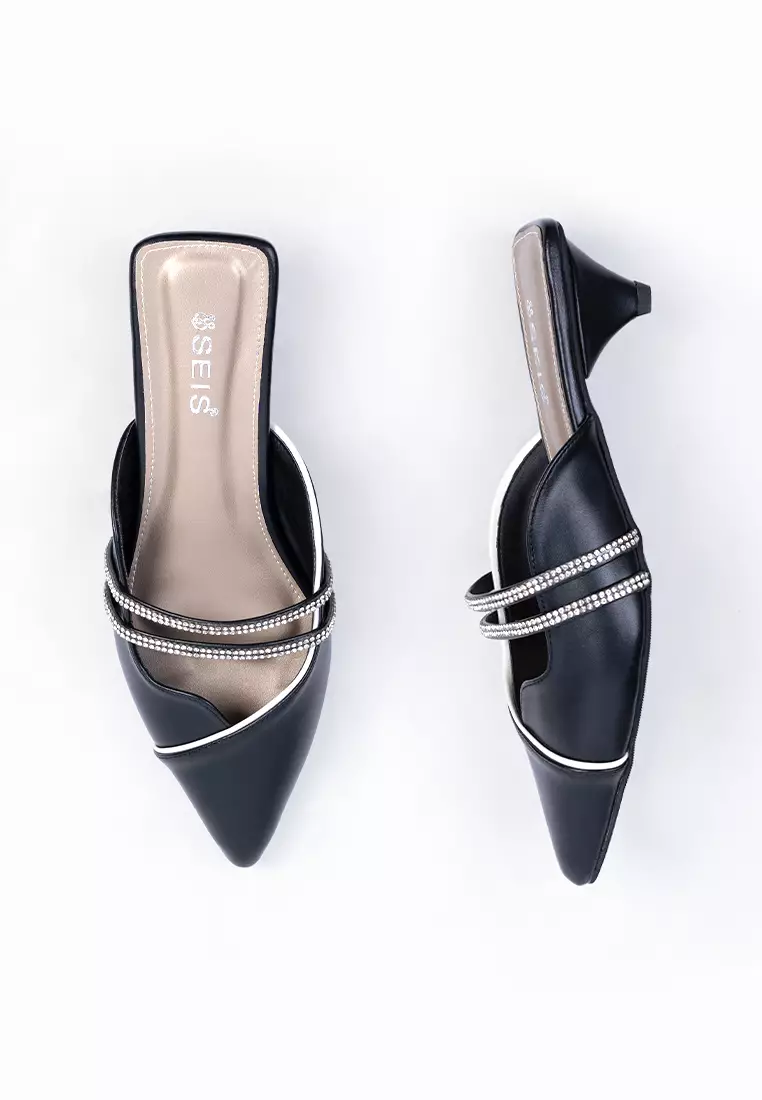SEIS Moira Sandal Mules Wanita Heels 3 cm