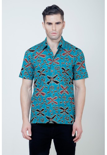 Tenun Bali Blue Shirt