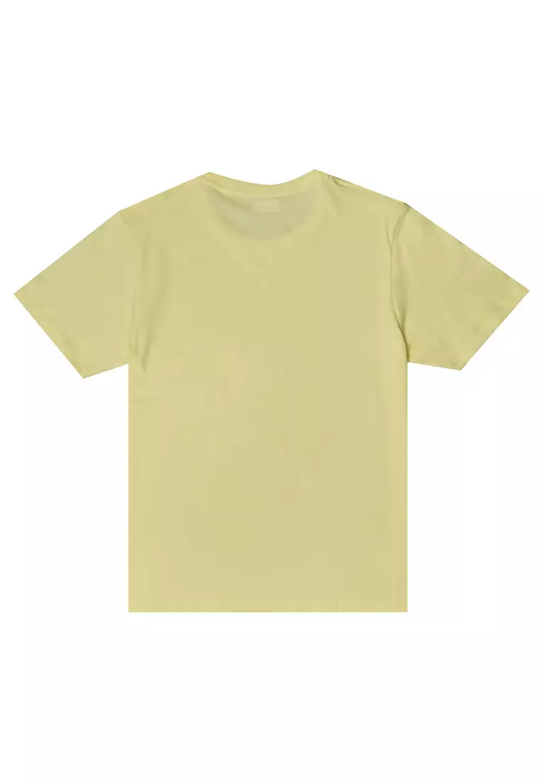 Mens Yellow Round Neck T-Shirt