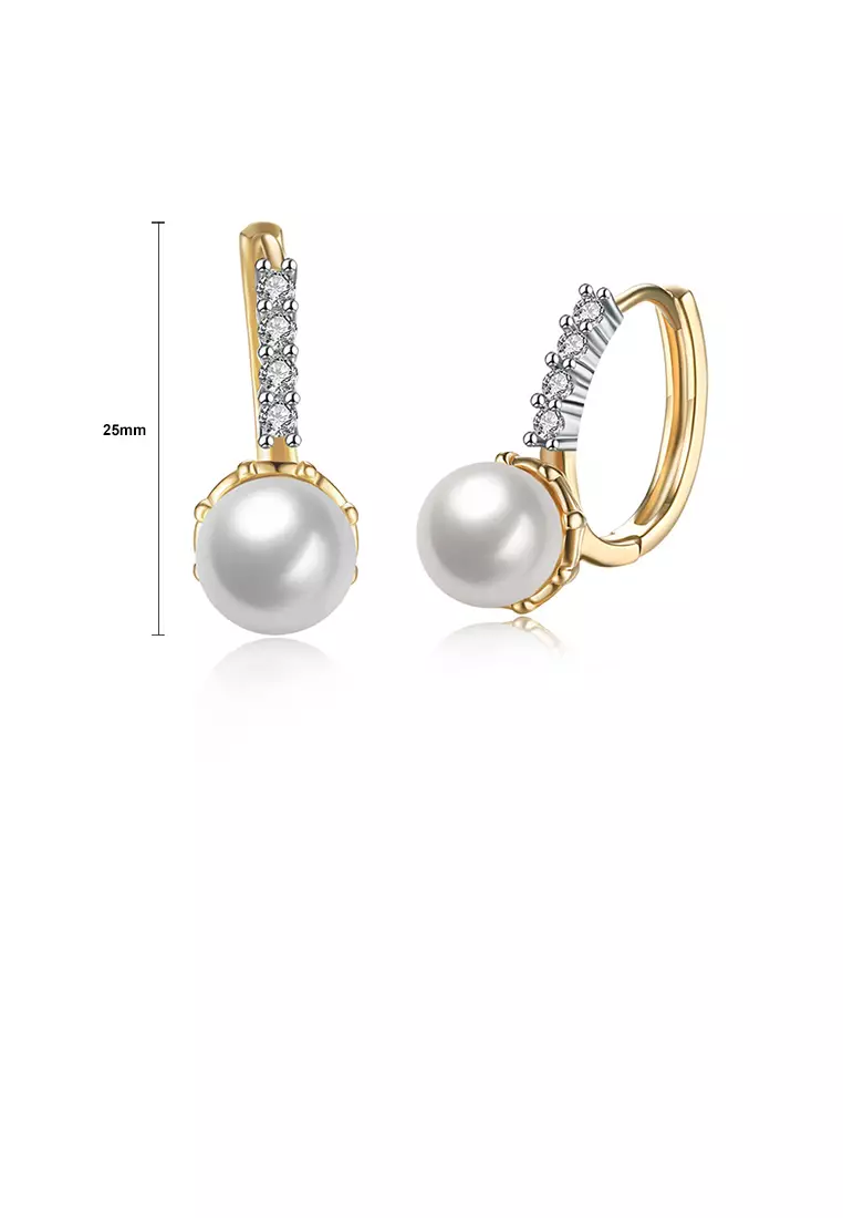 Champagne cheap pearl earrings