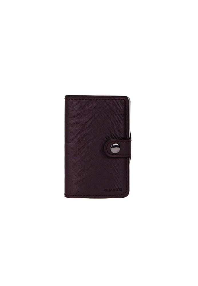Buy Wharton Wharton Small Leather Metal Compartment Card Holder