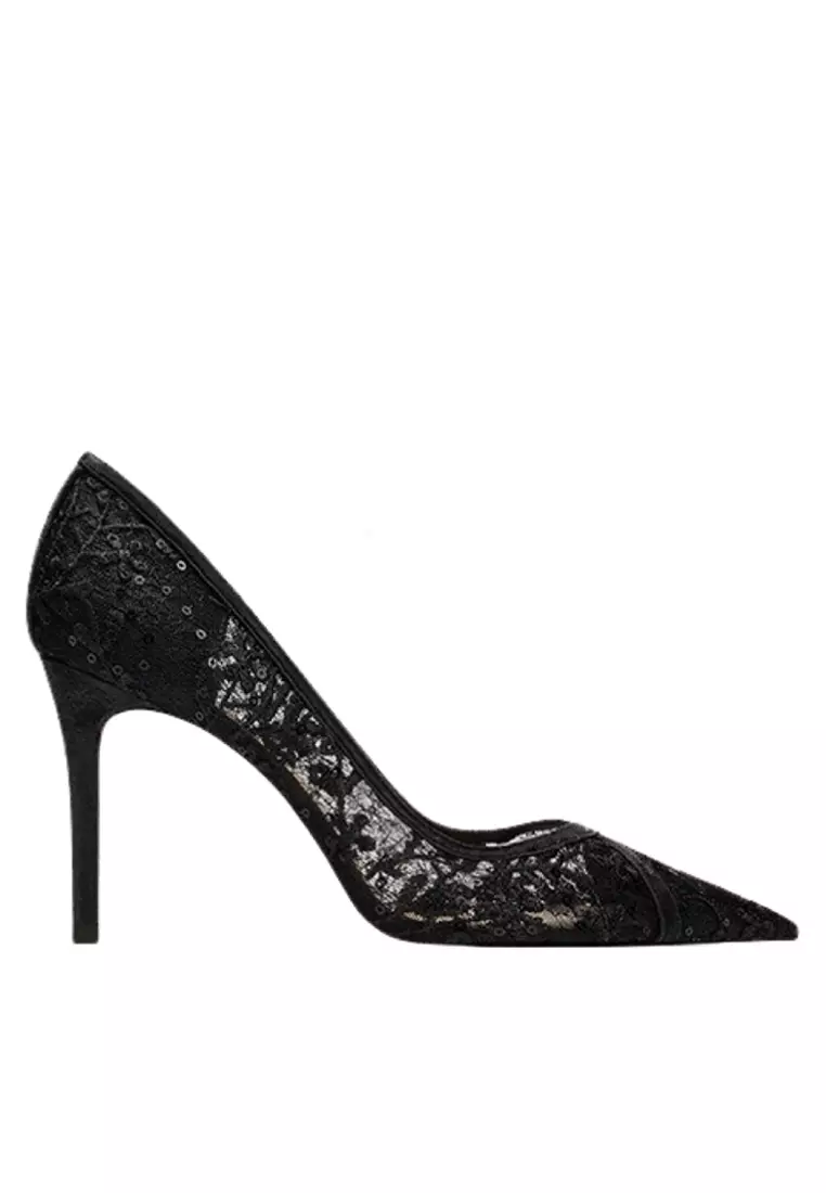 Discount on Twenty Eight Shoes  shoes - SKU: 6CM Simple Pointed Lace Wedding Heels PX708-40