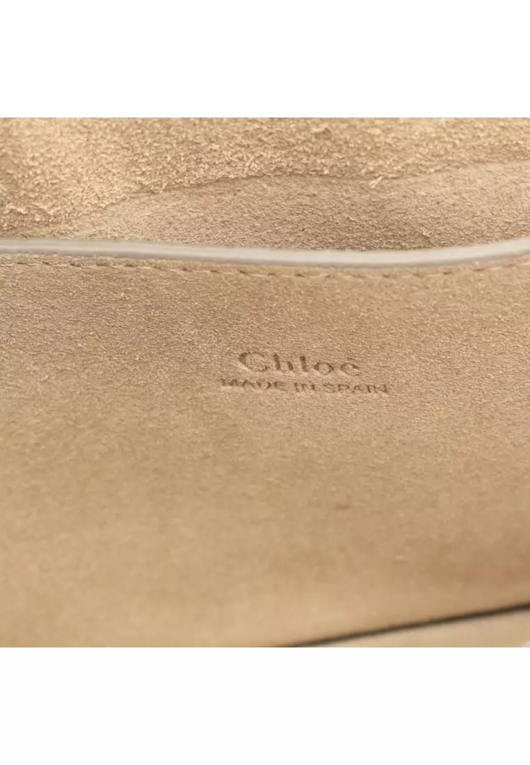 Pre-Loved Chloé FAYE Faye Shoulder bag leather suede coral orange
