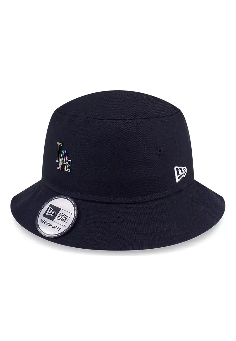 NE Los Angeles Lakers Metal Badge FW25 Black Bucket Hat