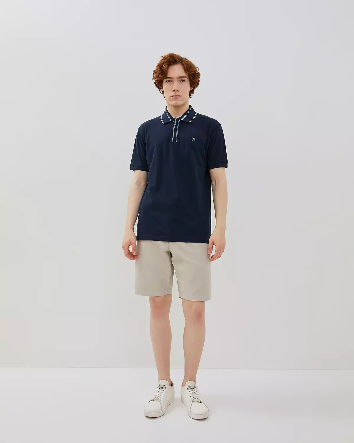 NAVY SHORT-SLEEVED POLOSHIRT FOR MEN