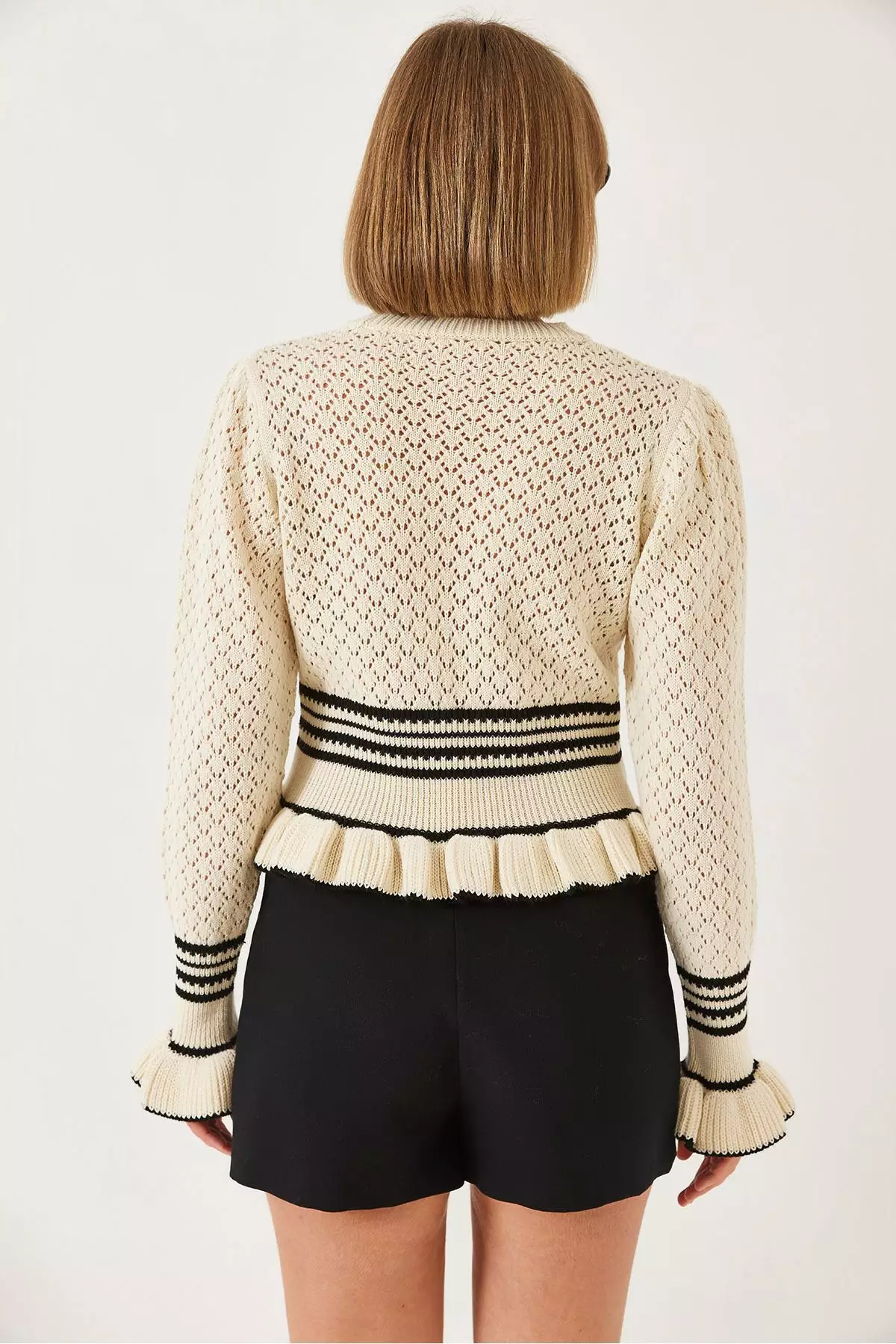 Buy Bianco Lucci Women's Ruffled Knitwear Sweater 20246872 2025